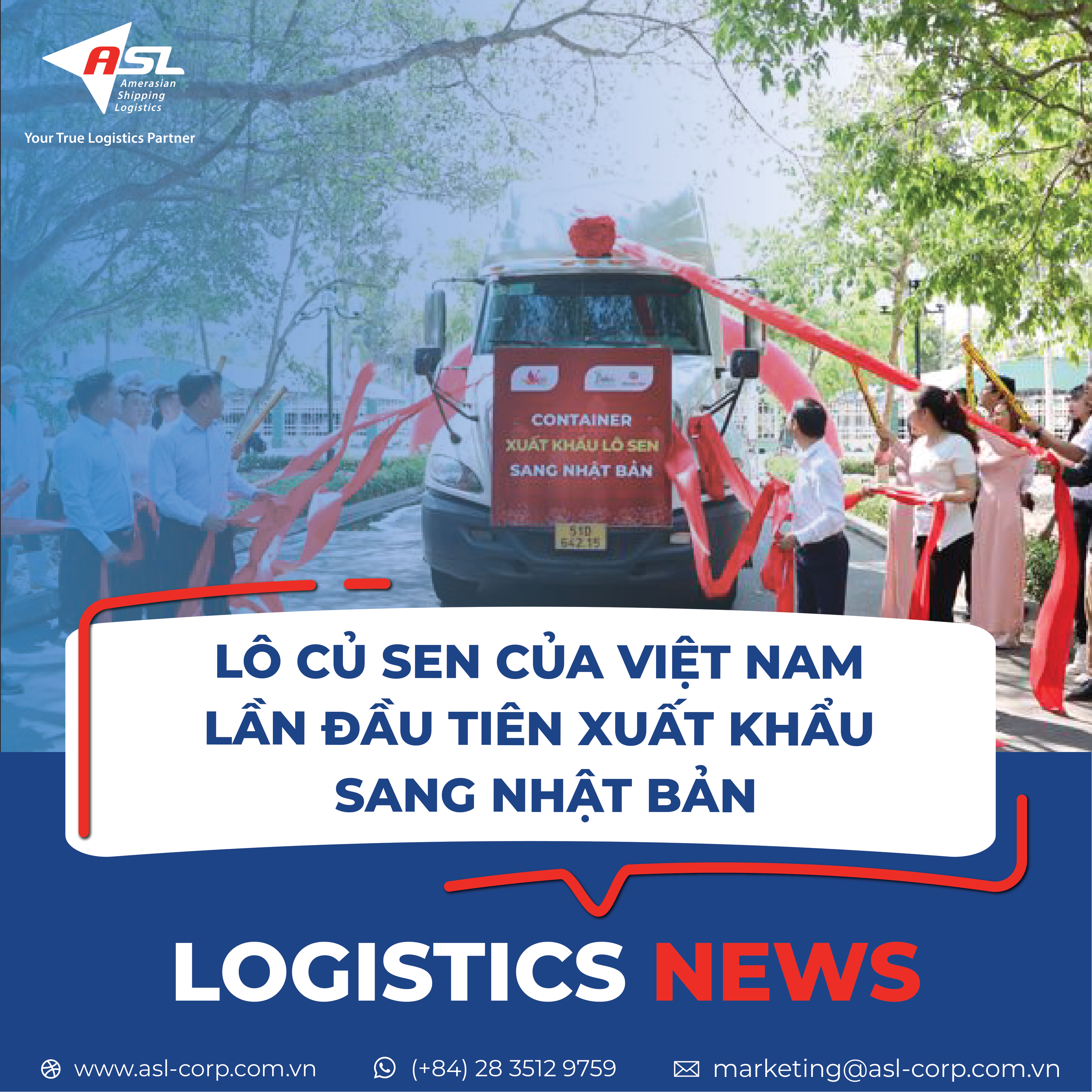 LÔ CỦ SEN CỦA VIỆT NAM LẦN ĐẦU TIÊN XUẤT KHẨU SANG NHẬT BẢN